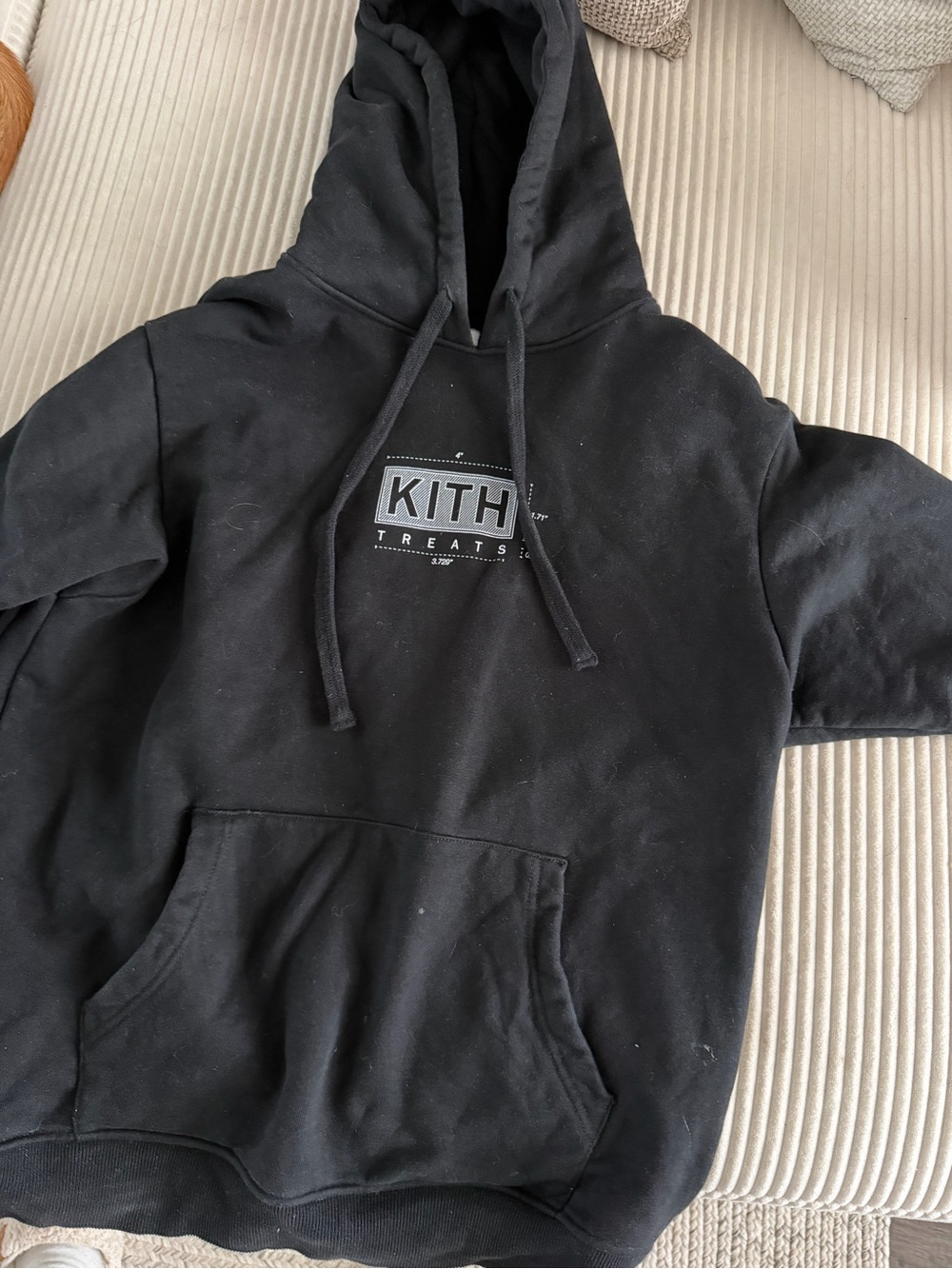 Kith Black Logo Pullover Hoodie
